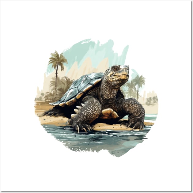 Alligator Snapping Turtle Wall Art by zooleisurelife